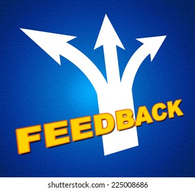 Feedback Arrows Representing Response Satisfaction And Pointing