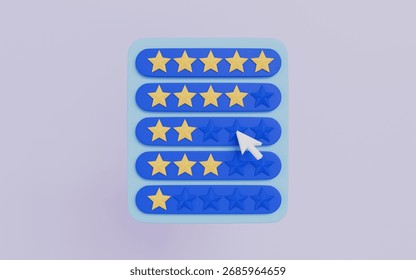 Feedback emotion scale on Computer, Feedback in the form of emotions, Customer reviews, Excellent, good, normal
