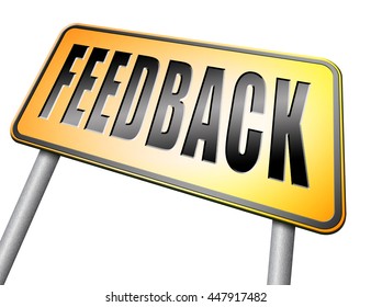 feedback or testimonials or comments for improvement and customer satisfaction, 3D illustration on white background