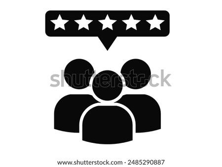 Feedback vector icon. assessment illustration sign. rating symbol.
