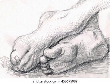 Human Body Pencil Drawing Hd Stock Images Shutterstock