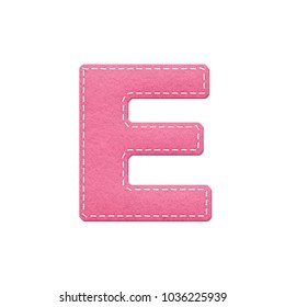 E Character Alphabet Embroidered Patch Work Stock Vector (Royalty Free ...