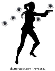 4,705 Woman gun silhouette Images, Stock Photos & Vectors | Shutterstock