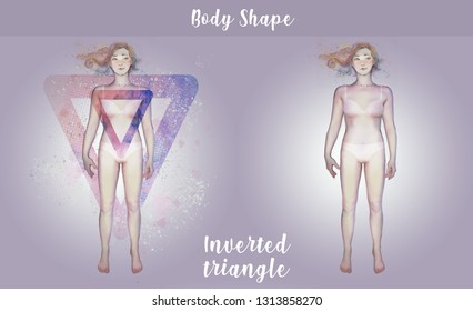 FEMALE BODY SHAPE - inverted triangle