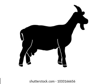 Goat Silhouette Images, Stock Photos & Vectors | Shutterstock