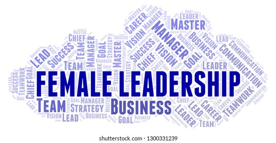 Female Leadership Word Cloud.