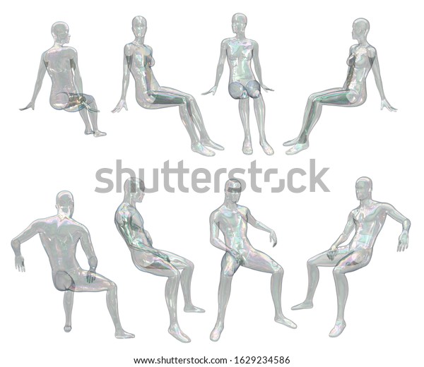 human figure poses sitting