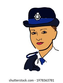 Female Police Officer Clever And Beautiful Crime Fighter