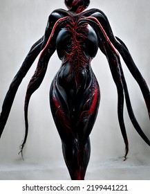 Female Symbiote, Female Alien, Curvy Female