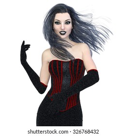 Female Vampire Stock Illustration 326768432