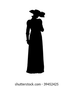 1900 Woman Silhouette Images, Stock Photos & Vectors | Shutterstock