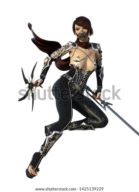 female warrior with sword