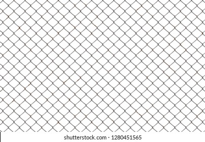 Decorative Wire Mesh Fence Isolated On Stock Photo 1502309774 ...