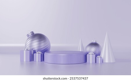 A festive Christmas table setting with wrapped gifts, adorned with ribbons and bows, creates a joyful holiday atmosphere - Powered by Shutterstock