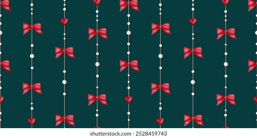 Festive Valentine’s Day Graphic: Playful Hearts and Bows for Holiday Gift Wrap and Cards

 - Powered by Shutterstock