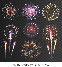Festive Patterned Firework Bursting Various Shapes のベクター画像素材 ロイヤリティフリー