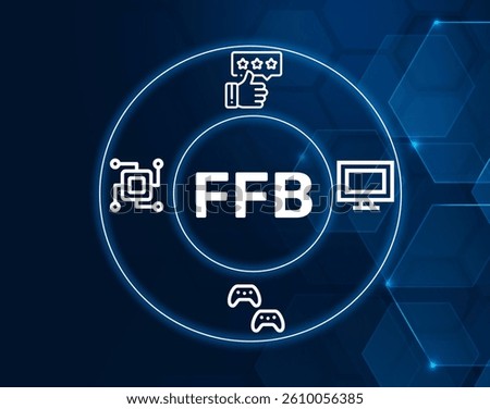 ffb force feedback.FFB acronym. Force Feedback: A technology that provides tactile feedback to users, often used in gaming controllers.