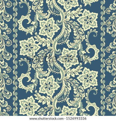 Ffloral seamless pattern in batik style,  background Stock photo © 