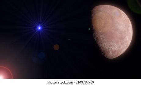 Fictional planet and far off supernova