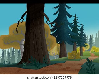 Field, computer design illustrations, game scenes