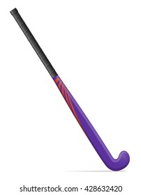 field hockey stick illustration isolated on white background