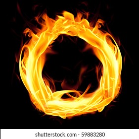 Fiery Font. Letter O