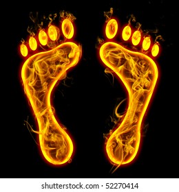 fiery - foot