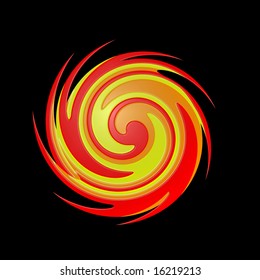 fiery spiral