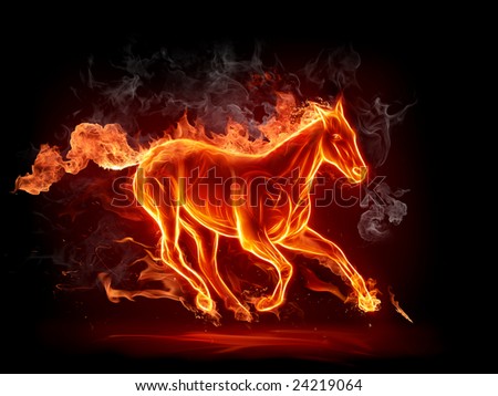 Fiery stallion
