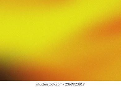 Fiery yellow burnt orange, brown, abstract background. Color gradient. Rough grainy noise grungy texture. Glow light shine. Template. Empty space. Autumn, halloween.Colorful Ilustrasi Stok