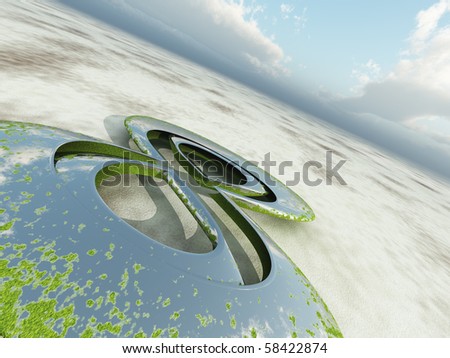 Figure Eight Perspective Background