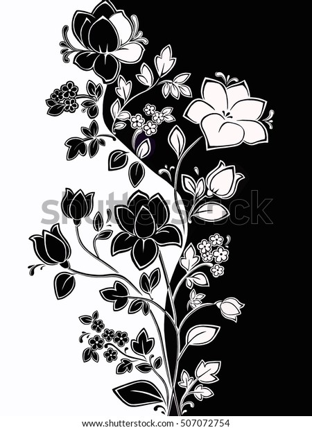 figured flower pattern. The contour of\
the curled flower in two types. The stem is divided in half in\
Yin-Yang style.\
inversion\
\
\
