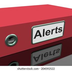 File Alerts Representing Organized Warning And Paperwork