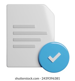 File Database Document 3D Rendering Illustration