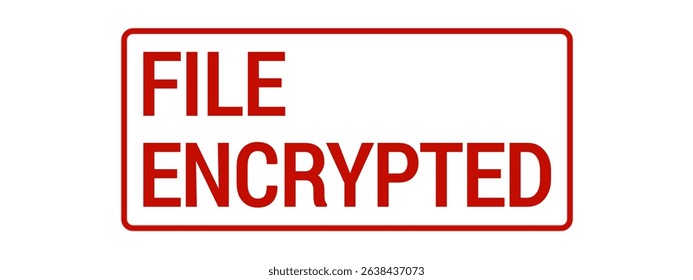 FILE ENCRYPTED – Encrypted File Security Seal Template