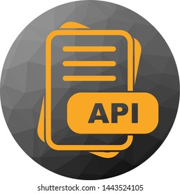 Api file format icon Images, Stock Photos & Vectors | Shutterstock