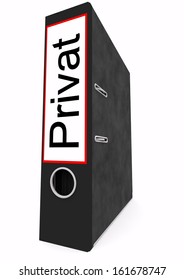 a file with german lettering private