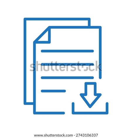 File Upload Document Icon. Uploading Icon Design. Development color icon, use for app and web development, digital or print for industry, education, business, financial.