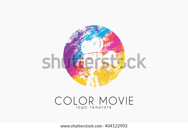 film
camera logo. Movie camera. Creative logo. Movie
logo