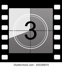 Film Countdown 3 Stock Illustration 105330074 | Shutterstock