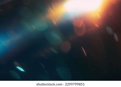 Film Dust Light Leaks Overlay: Vintage Style Lens Flares, Dusty Coloured Effects for Artistic Photo Enhancements, Abstract Design Elements to Elevate Visuals