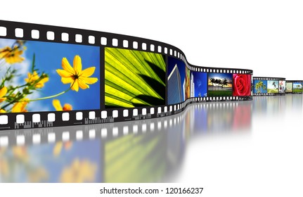 Filmstrip Concept Illustrating Photography Digital Imaging Stock ...