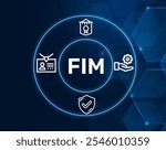 FIM acronym. Federated Identity Management (FIM) allows multiple organizations to share user identities across systems, enabling single sign-on (SSO).