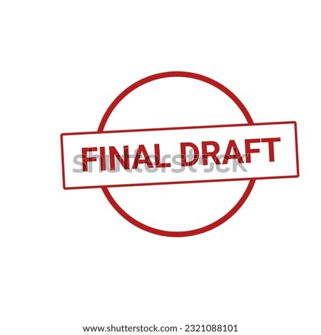 FINAL DRAFT ROUND STAMP ON WHITE
