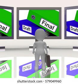 Final Draft Screen Meaning Edit And Rewrite Document 3d Rendering