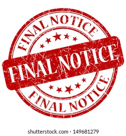 Final Notice Red Stamp