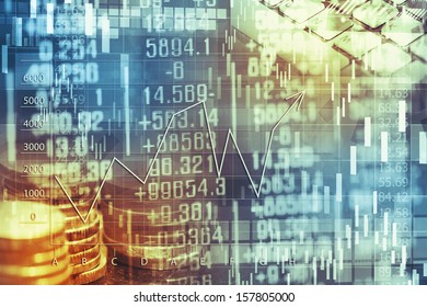 Finance data concept