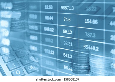 Finance data concept