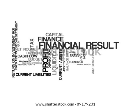 Finance terms and lingo info-text graphics and arrangement word clouds illustration concept