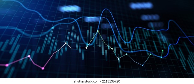 Financial Charts Diagram Stock Market Data Stock Illustration 